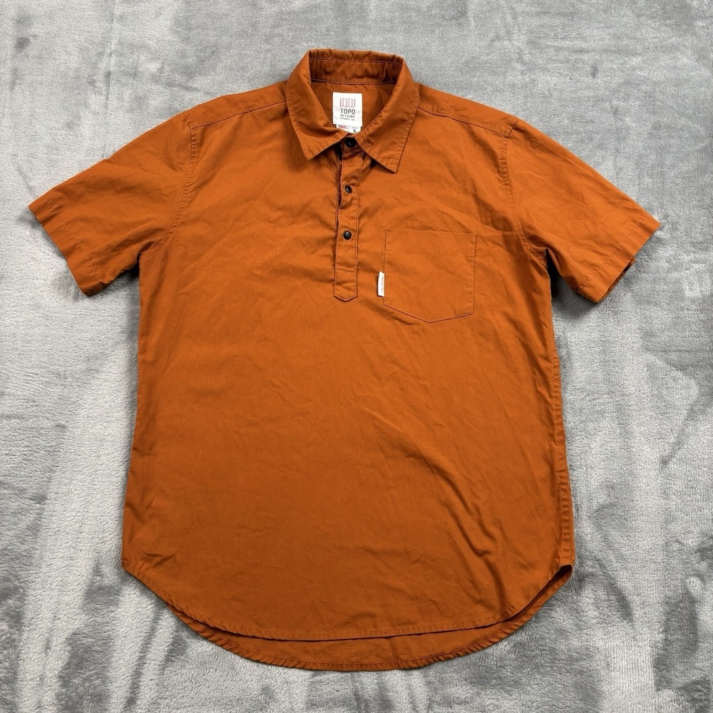 Topo Designs Mountain Polo Clay Men's Size Small Huckberry Gorpcore Hiking